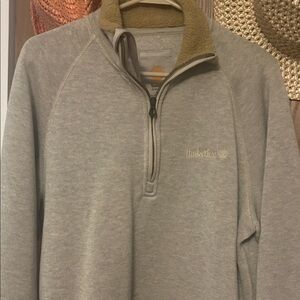 Timberland Light Gray Zip-Up Men's Sweater